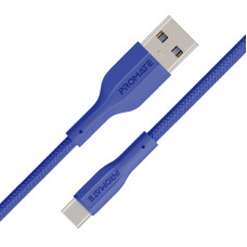 Кабель Promate USB - USB Type-C (M/M), 2 A, 1 м, xCord-AC Navy