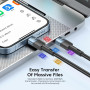 Кабель Essager Star USB Type-C - USB Type-C (M/M), 100W, 2 м Black (EXCTT1-XCA01)