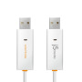 Адаптер J5create USB-A/USB-A (M/M), 1.8 м, White (JUC400-N)