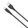 Кабель ColorWay USB - USB Type-C (M/M), textured PVC, 3А, 2 м, Black (CW-CBUC095-BK)