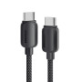Кабель Essager Breeze USB Type-C - USB Type-C (M/M), 100W, 3 м Black (EXCTT1-WLC01-P)