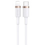 Кабель Usams US-SJ484 USB Type-C - Lightning, 1.2 м, White (SJ484USB02)