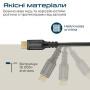 Кабель Promate USB Type-C - USB Type-C (M/M), 5 A, 240 W, 2 м, PowerBolt240 Black