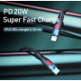 Кабель Remax RC-188i CL USB Type-C - Lightning (M/M), 20W, 1 м, Black (6954851243250)