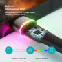 Кабель Essager Colorful LED USB - USB Type-C (M/M), 1 м Black (EXCT-XCD01)