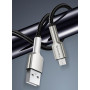 Кабель ColorWay USB-microUSB, head metal, 2.4А, 1м, Black (CW-CBUM046-BK)