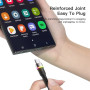 Кабель Essager Colorful LED USB - USB Type-C (M/M), 1 м Black (EXCT-XCD01)