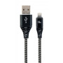 Кабель Cablexpert (CC-USB2B-AMLM-2M-BW) USB 2.0 A - Lightning, преміум, 2м, чорний