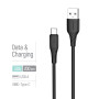 Кабель ColorWay USB - USB Type-C (M/M), textured PVC, 3А, 2 м, Black (CW-CBUC095-BK)