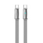 Кабель ColorWay USB Type-C - USB Type-C (M/M), ultra-thin, 5А, 1 м, Grey (CW-CBPDCC100-GR)
