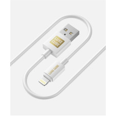 Кабель Luxe Cube USB-Lightning, 3А, 1м, белый (7775557575228)