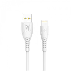 Кабель SkyDolphin S08L USB - Lightning 1м, White (USB-000560)