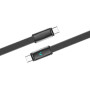 Кабель ColorWay USB Type-C - USB Type-C (M/M), ultra-thin, 5А, 1 м, Black (CW-CBPDCC100-BK)