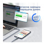 Кабель Remax Jany Series USB - micro USB, 1m Silver (RC-124m)