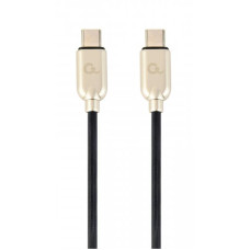 Кабель Cablexpert (CC-USB2PD60-CMCM-2M) USB Type-C-USB Type-C, 2м, чорний/золотистий