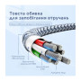 Кабель Remax Jany Series USB - micro USB, 1m Silver (RC-124m)
