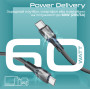 Кабель Promate USB Type-C - USB Type-C (M/M), 3A, 60W, 2 м, Black (ecoline-cc200.black)