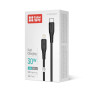 Кабель ColorWay USB Type-C - Lightning (M/M), textured PVC, 3А, 1 м, Black (CW-CBPDCL094-BK)