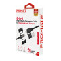 Кабель Promate USB + USB Type-C - Lightning + micro USB + USB Type-C (M/M), 3 A, 60 W, 1.2 м, PentaPower Black