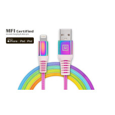 Кабель REAL-EL Rainbow USB-Lightning 1m (EL123500051)
