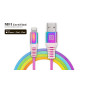 Кабель REAL-EL Rainbow USB-Lightning 1m (EL123500051)