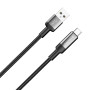 Кабель ColorWay USB - USB Type-C (M/M), braided wire, 6А, 2 м, Black (CW-CBUC097-BK)