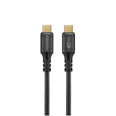 Кабель Promate USB Type-C - USB Type-C (M/M), 5 A, 240 W, 1 м, PowerBolt240 Black