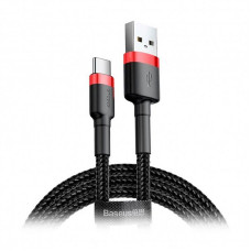 Кабель Baseus Cafule Series USB-USB-C, 1м Red/Black (CATKLF-B91)