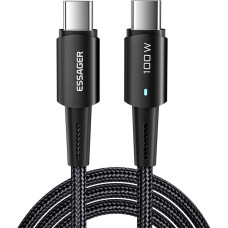 Кабель Essager Sunset USB Type-C - USB Type-C (M/M), 100W, 2 м Black (EXCTT1-CGA01)