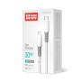 Кабель ColorWay USB Type-C - Lightning (M/M), liquid silicone, 3А, 1 м, White (CW-CBPDCL093-WT)