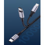 Кабель Ugreen US261 USB-C - USB-C, 2м, Black (50152)