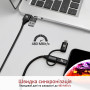 Кабель Promate USB + USB Type-C - Lightning + micro USB + USB Type-C (M/M), 3 A, 60 W, 1.2 м, PentaPower Black