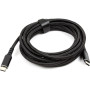 Кабель San Guan USB Type-C - USB Type-C (M/M) PD 60W, 3м, Black (CA914104)