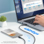 Кабель Essager Simple 3 in 1 USB - MicroUSB+USB Type-C+Lightning (M/M), 100W, 1.2 м Black (EXCMTL-JJ01-P)