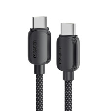 Кабель Essager Breeze USB Type-C - USB Type-C (M/M), 100W, 1 м Black (EXCTT1-WL01-P)