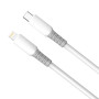 Кабель ColorWay USB Type-C - Lightning (M/M), liquid silicone, 3А, 1 м, White (CW-CBPDCL093-WT)