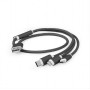 Кабель Cablexpert (CC-USB2-AM31-1M) USB BM - Lightning/MicroUSB/USB-C, 1м, чорний