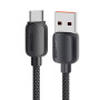 Кабель Essager Breeze USB - USB Type-C (M/M), 100W, 1 м Black (EXC7A-WL01-P)