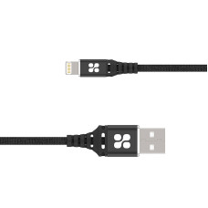 Кабель Promate USB - Lightning (M/M), 2.4 A, 1.2 м, NerveLink-i Black