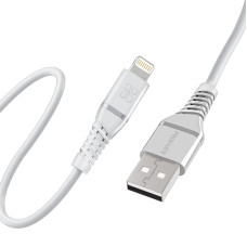 Кабель Promate USB - Lightning (M/M), 2.4 A, 1.2 м, PowerLine-Ai120 White