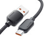 Кабель Essager Breeze USB - USB Type-C (M/M), 100W, 1 м Black (EXC7A-WL01-P)
