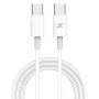 Кабель Grand-X USB Type-C - USB Type-C 20W, 1м, White (CC-03W)