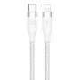 Кабель Usams US-SJ350 USB Type-C - Lightning, 1.2 м, White (SJ350USB02)