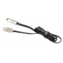 Кабель Cablexpert (CCPB-ML-USB-05BK) USB 2.0 BM - Lightning + microUSB, премиум, плоский, 1м, черный