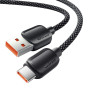 Кабель Essager Breeze USB - USB Type-C (M/M), 100W, 1 м Black (EXC7A-WL01-P)
