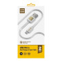 Кабель Luxe Cube Flat USB-microUSB, 1м, белый (2231252967010)