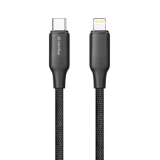 Кабель ColorWay USB Type-C - Lightning (M/M), TPE embossed, 3А, 1 м, Black (CW-CBPDCL101-BK)