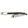 Кабель Cablexpert (CCPB-ML-USB-05BK) USB 2.0 BM - Lightning + microUSB, премиум, плоский, 1м, черный