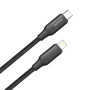 Кабель ColorWay USB Type-C - Lightning (M/M), TPE embossed, 3А, 1 м, Black (CW-CBPDCL101-BK)