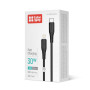 Кабель ColorWay USB Type-C - Lightning (M/M), textured PVC, 3А, 2 м, Black (CW-CBPDCL095-BK)